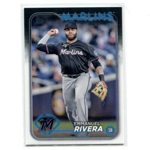 2024 Topps Update Series Baseball Emmanuel Rivera Base US70 Miami Marlins - Bild 1 von 2
