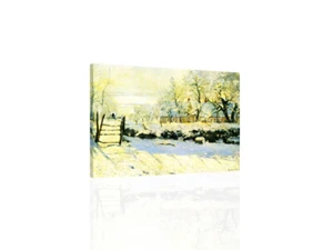 The Magpie Snow Effect- Monet CANVAS ART PRINT - Picture 1 of 2