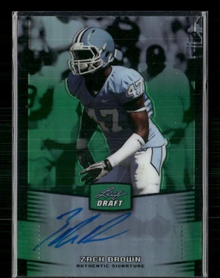 Zach Brown 2012 Leaf Draft Green Auto 4/10 - Image 1 of 2