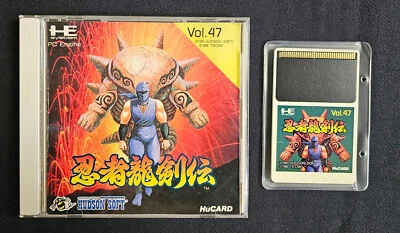 PC Engine - Ninja Ryukenden (Ninja Gaiden, 1992) NEC Hu-Card - Japan Import - Image 1 of 4