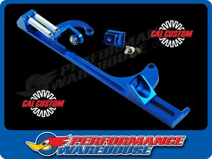 Cal Custom Blue Billet Aluminium Throttle Cable Bracket Holley 4150/4160 Carb - Picture 1 of 3