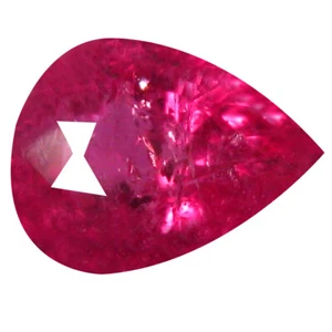 0.56 ct Great looking Pear Shape (6 x 4 mm) Pinkish Red Sapphire Genuine Stone - Picture 1 of 1