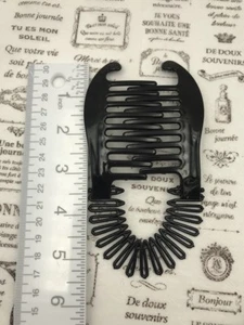 1 PIEZA PINZAS DE PELO DE MANDÍBULA FLEXIBLE ENTRELAZADAS PLÁTANO COLOR: NEGRO CANTIDAD: 1 - Imagen 1 de 4