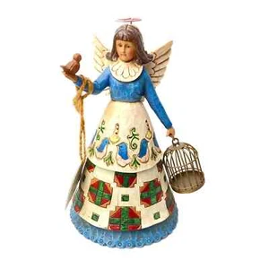 Jim Shore 2002 Angel Figurine with birds, Heartwood Creek , Enesco C105168 - Picture 1 of 6