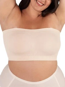 Strapless Bra Bandeau Top Plus Size Lingerie Women Free Bra Straps - Picture 1 of 7