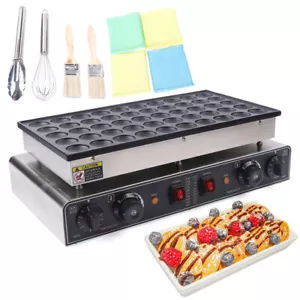 Mini Dutch Pancake Maker Poffertjes-Maschine fur 50 St ck Mini-Rundpfannkuchen - Bild 1 von 12