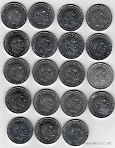 ESPAÑA: LOTE 50 CÉNTIMOS FRANCO (10 MONEDAS). AÑO 1966. BC+. A IDENTIFICAR. - Imagen 1 de 1