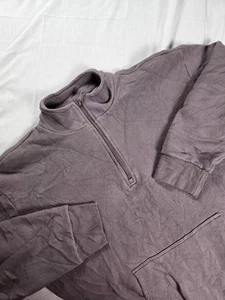 Beyond Yoga Pullover Damen Medium Half Zip Fleece gefüttert Kängurutasche kuschelig - Bild 1 von 10