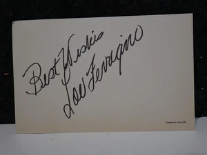 THE HULK TV SHOW ATTORE / BODYBUILDER LOU FERRIGNO AUTOGRAFO FOTO CARTOLINA - Foto 1 di 2