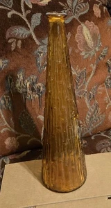 De colección MCM Oro/Ámbar Cera Goteo Bambú Genio Botella Decantador Hecho en Italia Empoli - Imagen 1 de 5