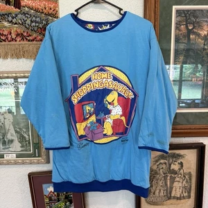Sudadera De Colección Años 80 RARA Saurus Reversible Hogar Shopasaurus Dinosaurio Talla Med - Imagen 1 de 8
