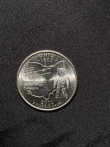 2002-D 25C Ohio 50 States Quarter - Picture 1 of 2