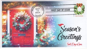 25-357, 2025, Holiday Cheer, Ersttagsbrief, Standardstempel, Washington DC, - Bild 1 von 1