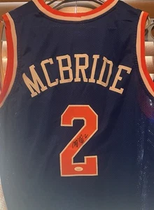 Miles Deuce McBride Autogramm/signed New York Blue Custom Trikot JSA COA - Bild 1 von 5