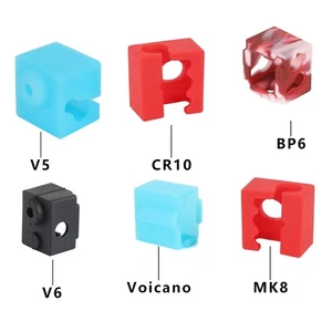 5X E3D V6/V5 MK7 MK8 MK9/Volnaco /BP6 Heat Block Socks Silicone Sleeve Heater - Picture 1 of 17