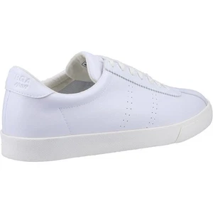 Entrenador de cuero vegano Superga 2843 Club S blanco Euro 46 encaje para hombre verano - Imagen 1 de 5