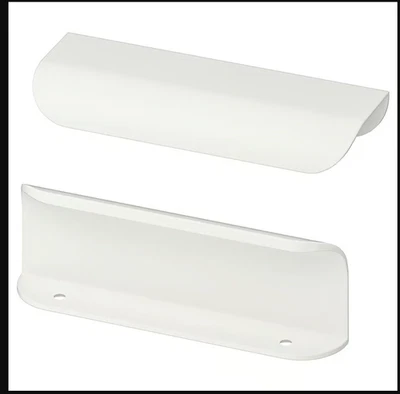 IKEA BILLSBRO Griff Weiß 120 mm – 2-Stück. Aluminium, minimalistisches Design - Bild 1 von 4