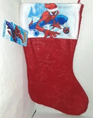 SPIDER MAN 15" Medias de Navidad Vacaciones NUEVO Foto 1 de 4