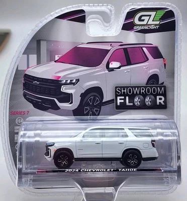 GREENLIGHT КОЛЛЕКЦИОННЫЕ ВЫСТАВОЧНЫЙ ЗАЛ НАПОЛЬНАЯ СЕРИЯ 7 БЕЛЫЙ 2024 CHEVY TAHOE RR'S!! - Изображение 1 из 3