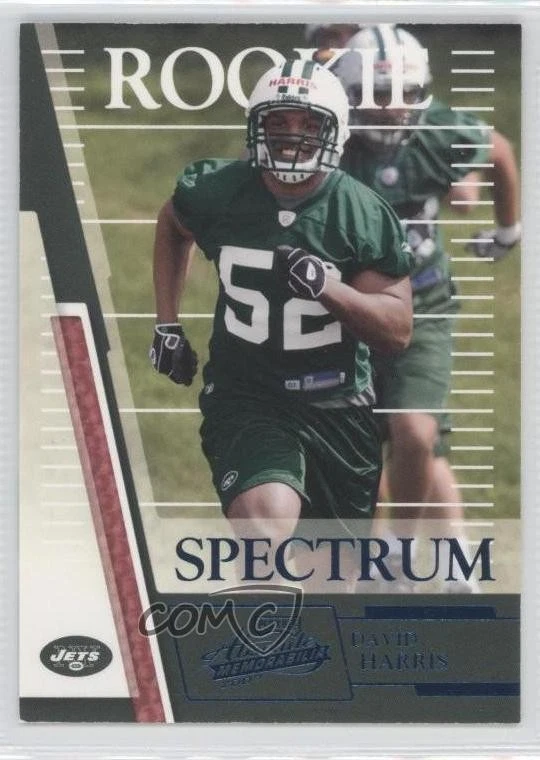 2007 Playoff Absolute Memorabilia Spectrum Blue /250 David Harris #217 Rookie RC - Image 1 of 2