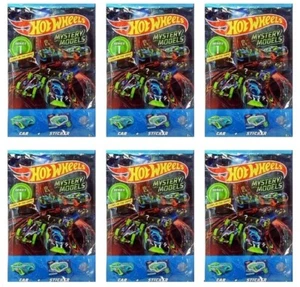 6 HOT WHEELS GLOW IN THE DARK MYSTERY MODELS ( 2018 - SERIES 1 ) - Picture 1 of 2