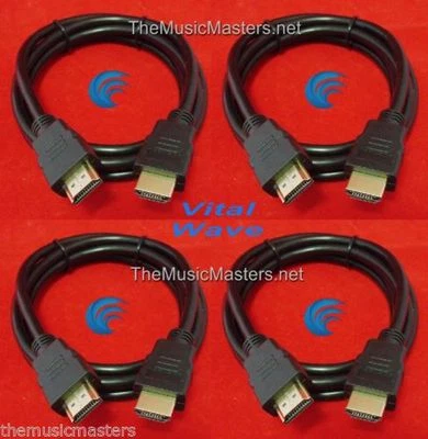4X 9' ft HDMI Cable M-M 1080P 4K Ultra HDTV BLURAY DVD XBOX PS3 Wire Cord VWLTW - Image 1 of 4