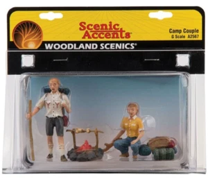 Woodland Scenics ~ G Scale ~ Camp Couple ~ A2567 - Picture 1 of 1