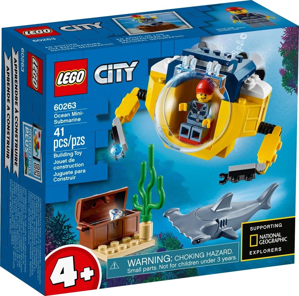 NEW SEALED LEGO 60263 Ocean Mini-Submarine - RETIRED City Deep Sea Explorers - Image 1 of 1