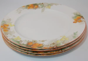 4 Vintage Shelley Winter Cherry 10 1/4" Dinner Plates c1930s - Picture 1 of 11