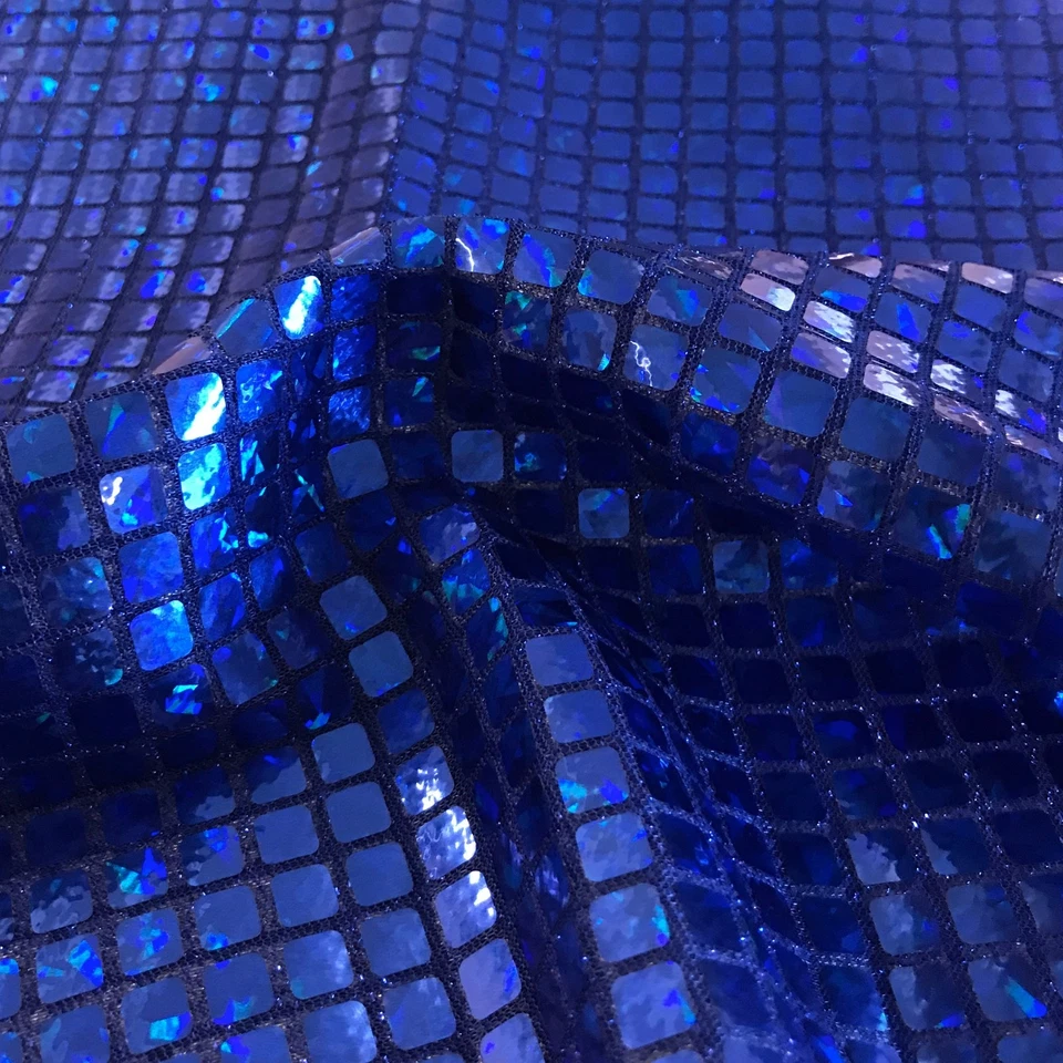 Hologram Square Sequins Fabric for Decoration and Crafts 44" Wide By The Yard - Image 1 of 1