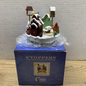 Candle Capper Snowy Birdhouse Winter Decor Yankee Candle Birds - Picture 1 of 6