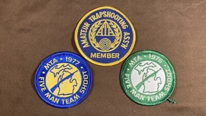 Vintage Michigan MTA Trap Shooting Patches 1970s - Picture 1 of 5