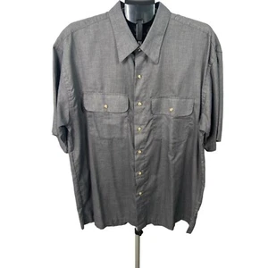 Van Heusen Shirt Mens XL Gray 17-17.5 Corpcore Career Dress Classiccore Normcore - Picture 1 of 8