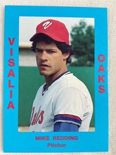 1988 Visalia Oaks CAL Minor League Baseball Card#160-Mike Redding