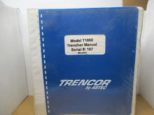 Astec Trencor Model T1060 Trencher Service & Maintenance Manual - Picture 1 of 3