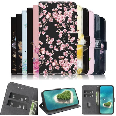 Leather Crystal Painting Stand Case For Nokia G300 XR 21 G60 X30 C21 Plus Cover - Image 1 of 4