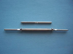 Juego de tensores de acero inoxidable T316 para barandilla de cable con tornillo retardante - cable de 1/8" - Imagen 1 de 1
