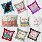 Personalised Flamingo Pillow Cover Sequin Cushion Gift Birthday Cover 13