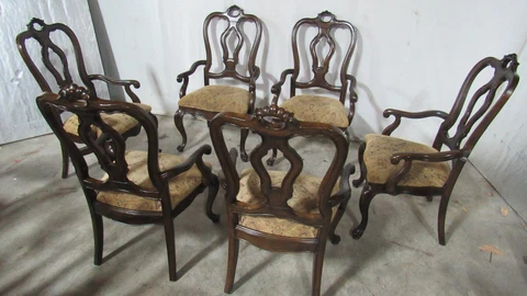 Thomasville Set  Dining Room Chairs French Six Cover