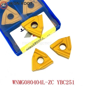 10P WNMG080404R-ZC YBC251 Carbide Blade CNC Metal Lathe Tool Turning For Steel - Picture 1 of 6