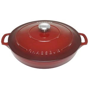 100% Genuine! CHASSEUR Cast Iron Round Casserole 30 cm 2.5 L Bordeaux! RRP $619! - Picture 1 of 7