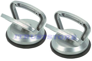 2 PC BIG METAL SUCTION CUP LIFTER GLASS PANEL LIFTING DENT PULLER REMOVER SUCKER - Picture 1 of 3