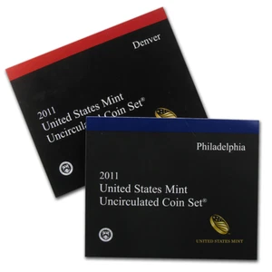 2011 US Uncirculated Mint set Philadelphia and Denver Mint 28 coins - Picture 1 of 3