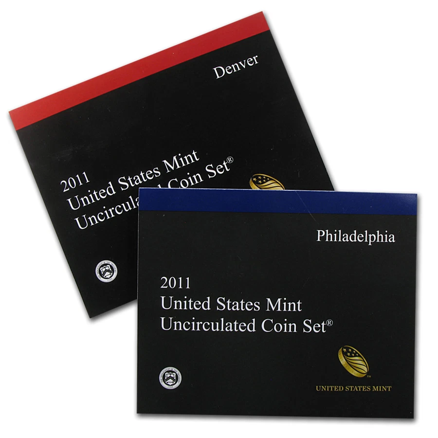 2011 US Uncirculated Mint set Philadelphia and Denver Mint 28 coins - Image 1 of 3