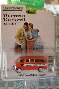 GREENLIGHT 1968 FORD CLUB WAGON SERIES 3 NORMAN ROCKWELL NEW - Picture 1 of 6
