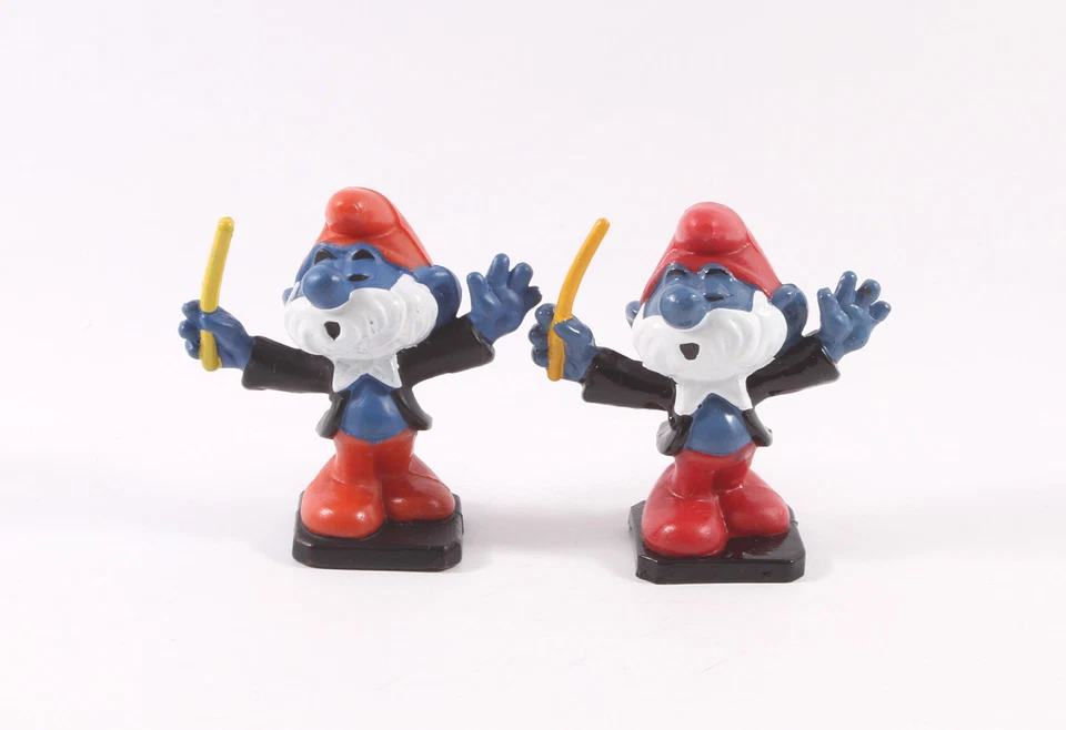 Schlumpf Schlümpfe === 2.0092 === 2 x Dirigent mit Taktstock Bully und Schleich - Bild 1 von 1