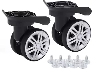 2-Pack Replacement Luggage Wheels for Trolley Case - Durable Mute Easy to Inst - Picture 1 of 9