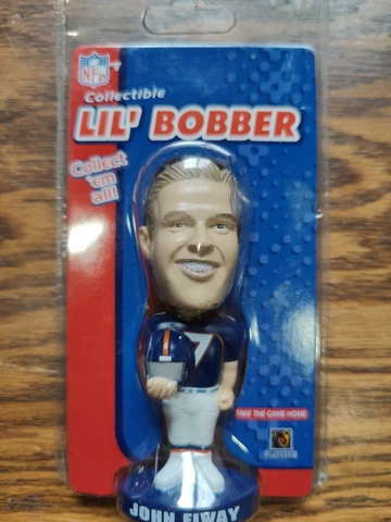 John Elway Broncos Mini Bobble DENVER FOTOBALL LIL BOBBER MINI BOBBLE BRAND NEW Cover