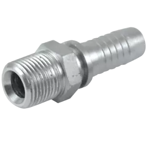 100 x 1/2" NPT Male x 3/8" Hydraulic Hose Insert Pipe Crimp Fitting Adaptor Barb - Picture 1 of 1