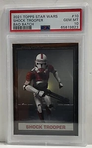 2021 Topps Star Wars The Bad Batch #10 Shock Trooper PSA 10 Cert#65819823 - Picture 1 of 5